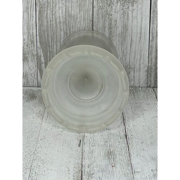 Vintage Party Lite Castle Turret Style Frosted Glass Candle Holder - Picture 5 of 6